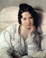 Portrait de Carolina Zucchi romantisme Francesco Hayez